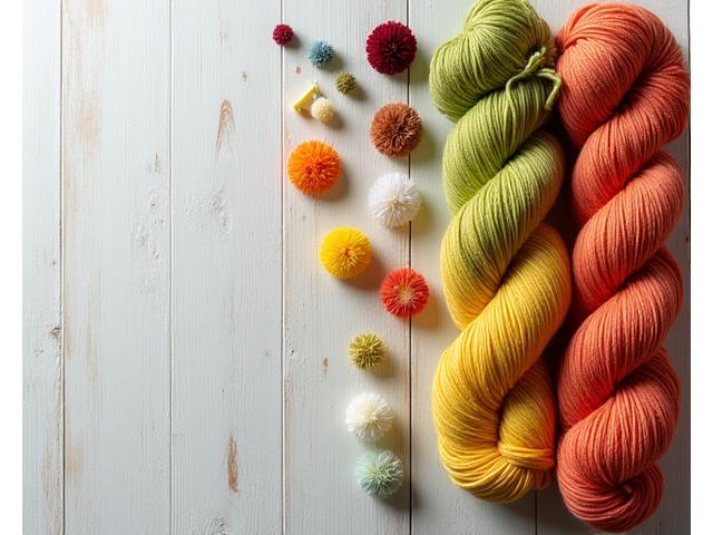 鮮やかな草花から抽出された染料で染められた様々な色の糸