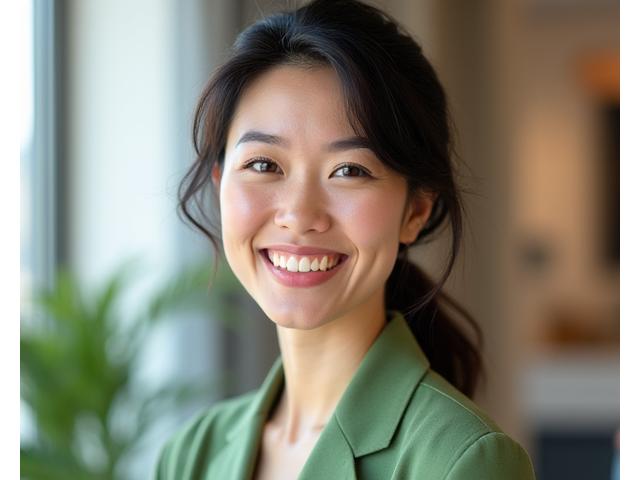 笑顔のテキスタイルデザイナー田中氏のポートレート