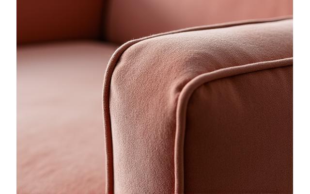 耐久性と防汚性に優れた高級感のあるアップホルスタリー生地のクローズアップ