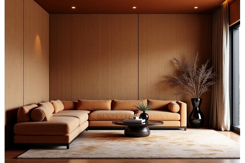 高級ホテルのロビーで使用される特注織物のインテリアデザイン